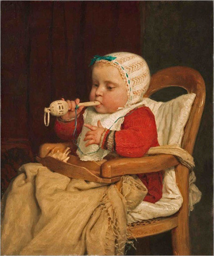 Enfant en peinture de Albert Samuel Anker.