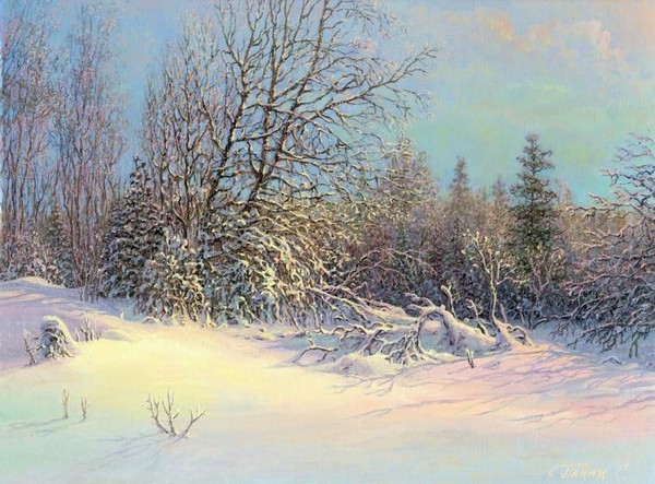 Paysage de neige de Sergey Panine