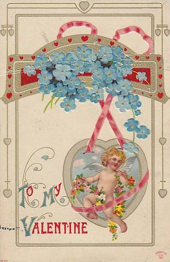 Carte ancienne de Saint Valentin