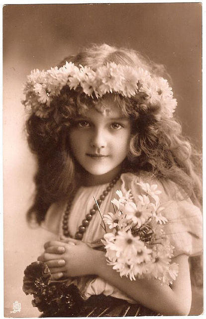 Carte victorienne enfants