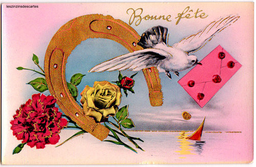 Carte ancienne bonne fête