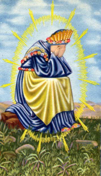 Image pieuse de la vierge Marie