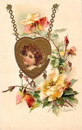  Carte ancienne - Saint Valentin 