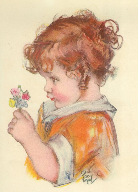 Enfant en peinture