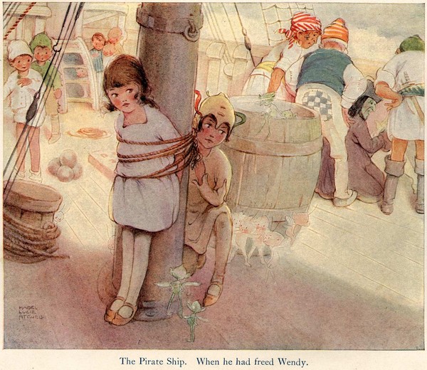  Illustration de  Mabel Lucie Attwell - Peter Pan