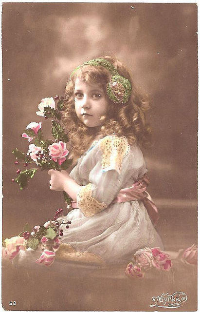 Carte victorienne enfants