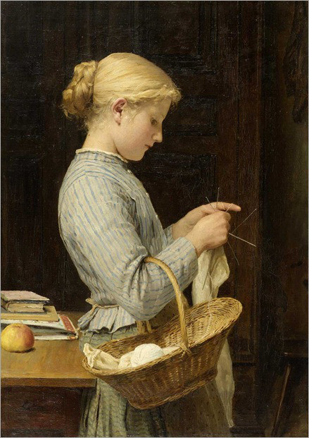 Enfant en peinture de Albert Samuel Anker.