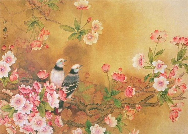 Superbes peintures d'oiseaux