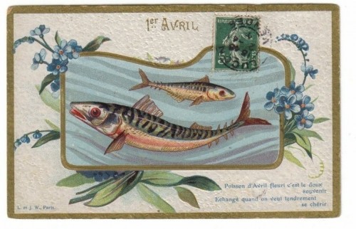 Cartes anciennes( Poisson d'Avril )