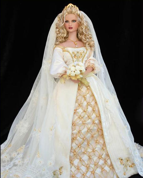 Poupée robe de mariée