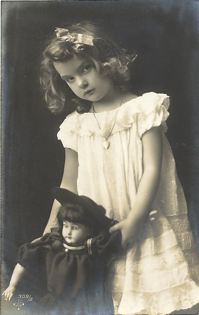 Carte  victorienne enfant