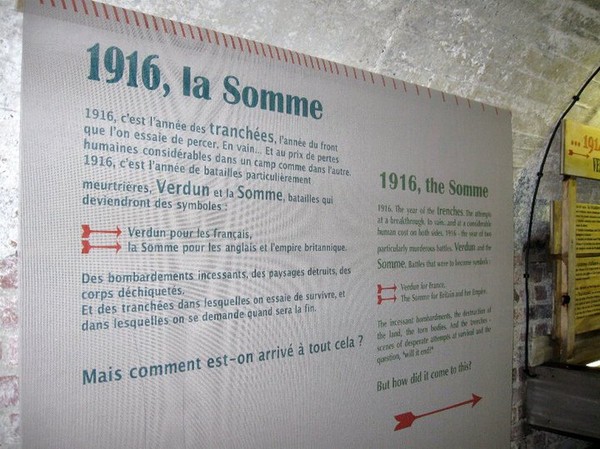 Le musée de la Somme 1916 d' Albert