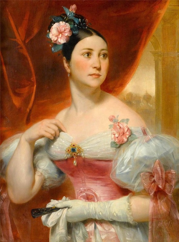 Peinture d'Eugene Francois Marie Joseph Devéria