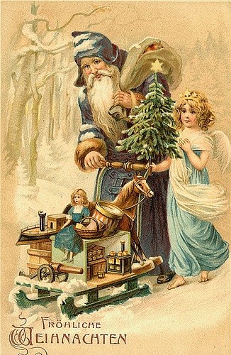 Carte ancienne de Noel