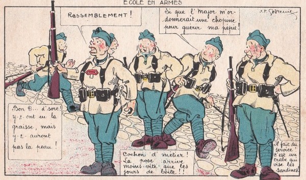 Carte humour militaire