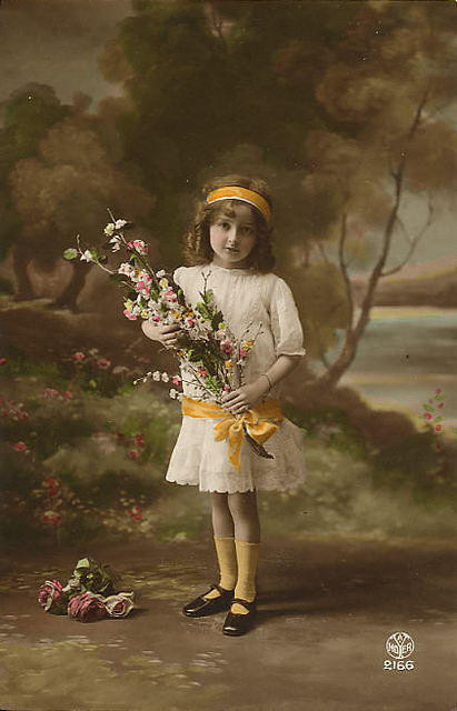 Carte victorienne enfants