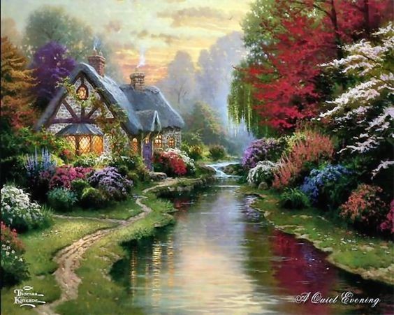 Jardin de Thomas Kinkade