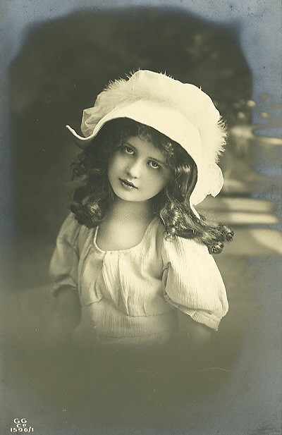 Carte  victorienne enfant