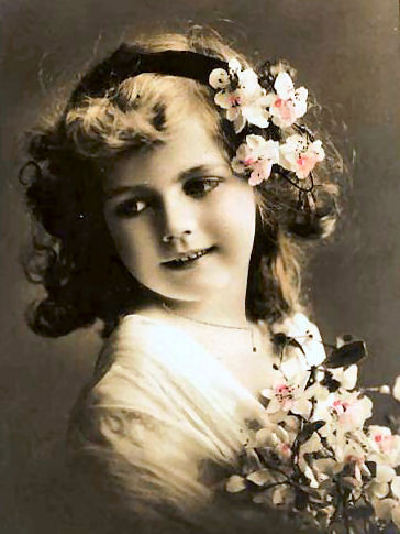 Carte  victorienne enfant