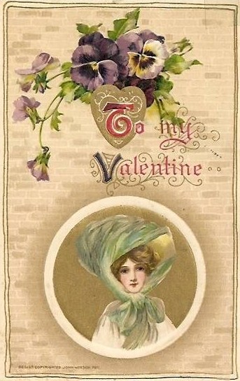  Carte ancienne - Saint Valentin 