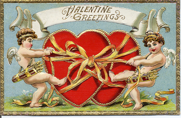  Carte ancienne de Saint Valentin