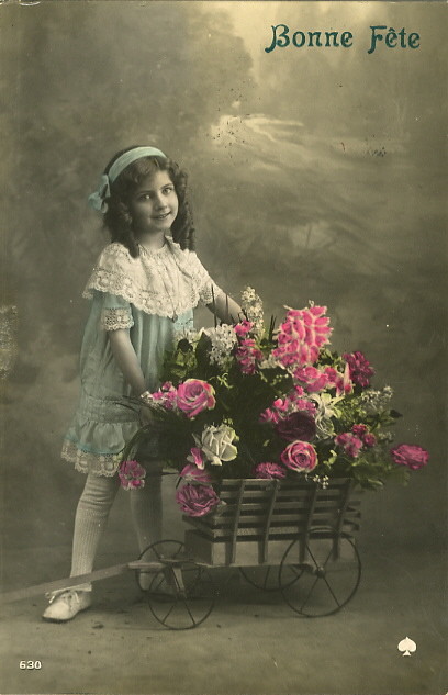 Carte  victorienne enfant