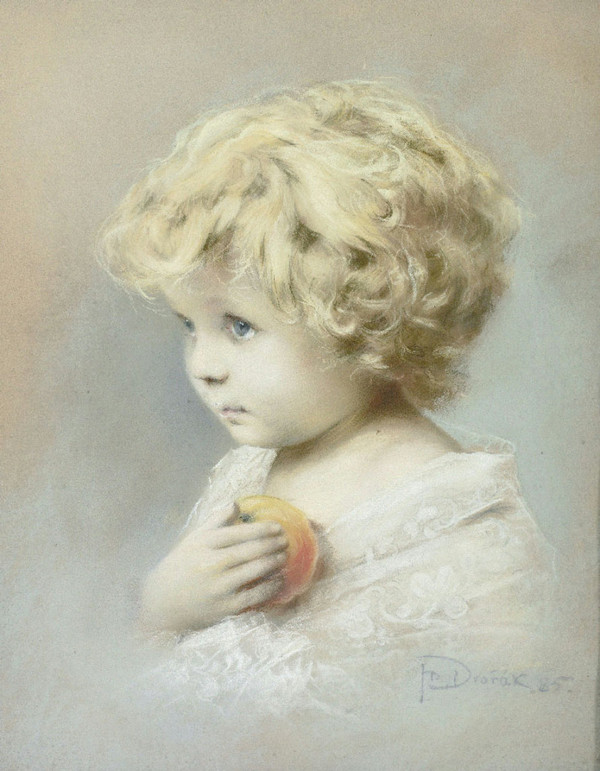 Enfant en peinture