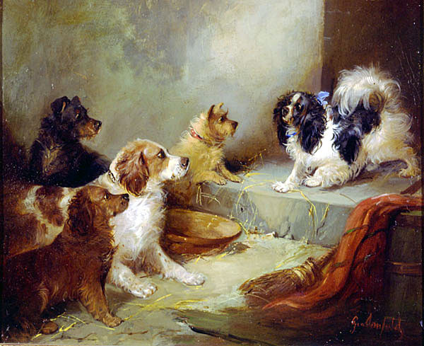 Animaux en peintures ( Les chiens)