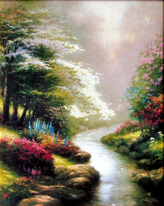 Jardin de Thomas Kinkade