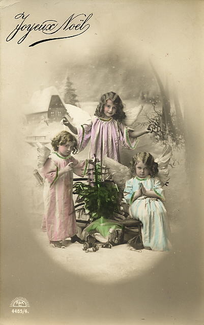 Carte victorienne enfants