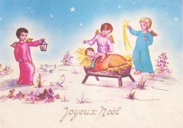 Carte ancienne de Noël 