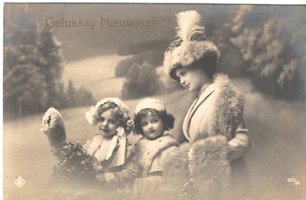 Carte victorienne enfants