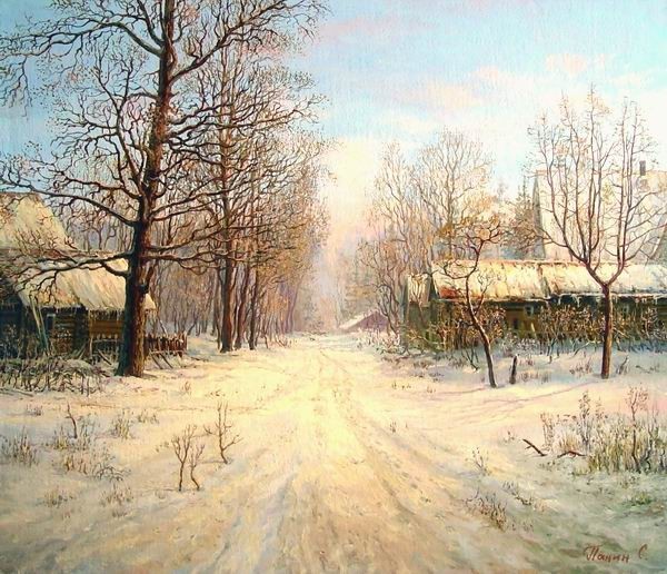 Paysage de neige de Sergey Panine