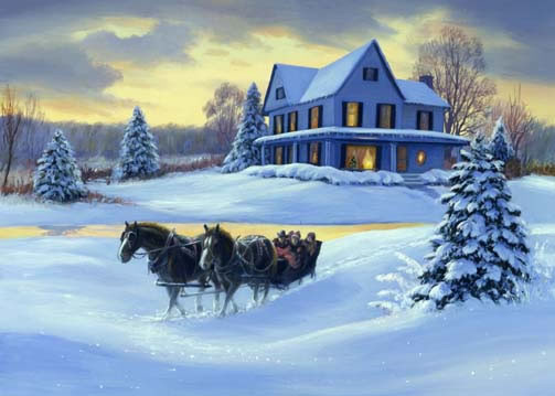 Paysage d'hiver de Linda Picken