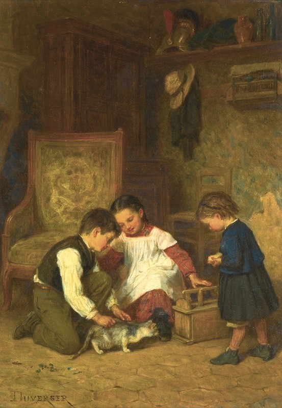 Peinture de Théophile Emmanuel Duverger 