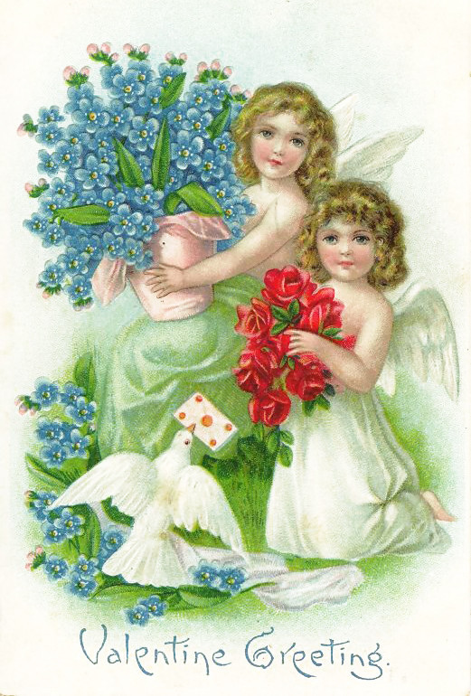  Carte ancienne de Saint Valentin