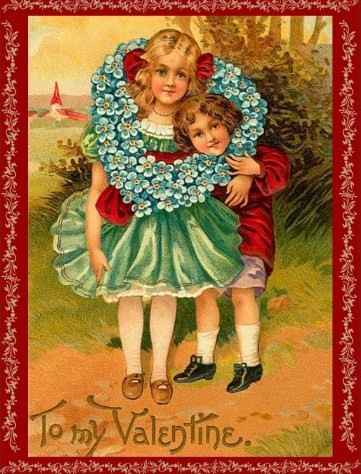 Carte ancienne de St Valentin