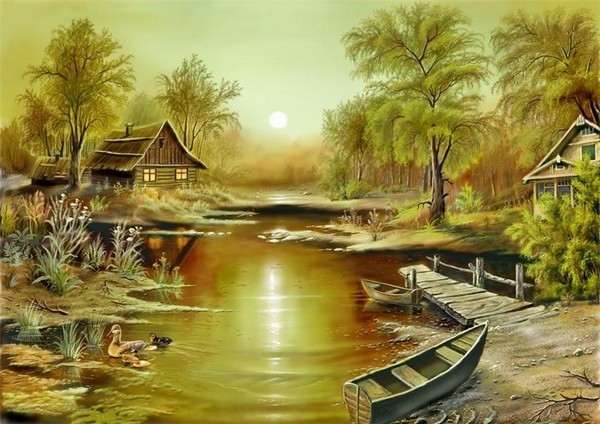 Paysage en peinture