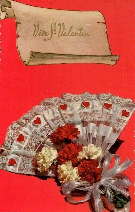 Carte ancienne de Saint Valentin