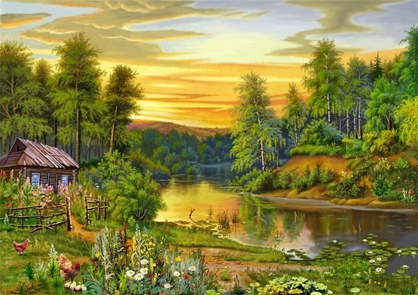 Paysage en peinture