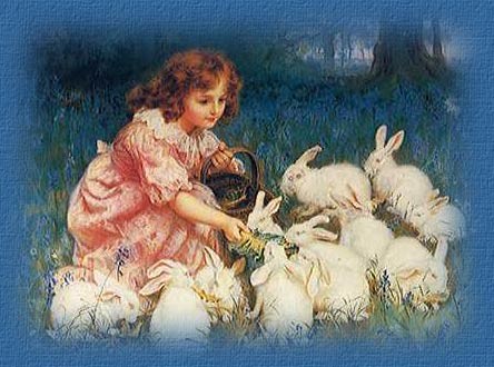 La fillette et les lapins