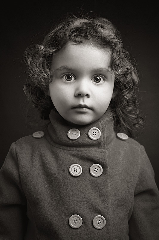 Enfants en noir et blanc