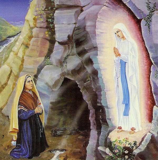 Image Pieuse ( Notre dame de Lourdes)