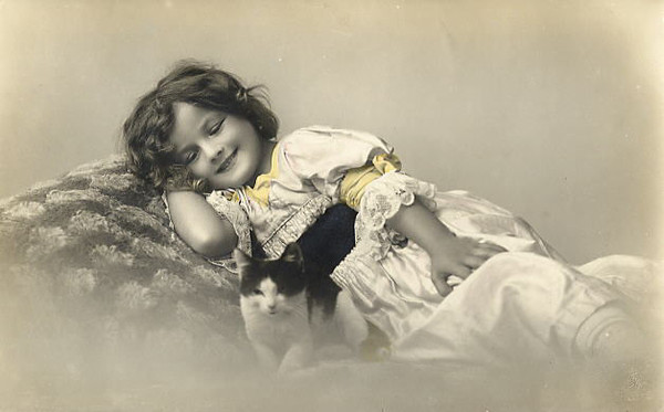 Carte victorienne enfant