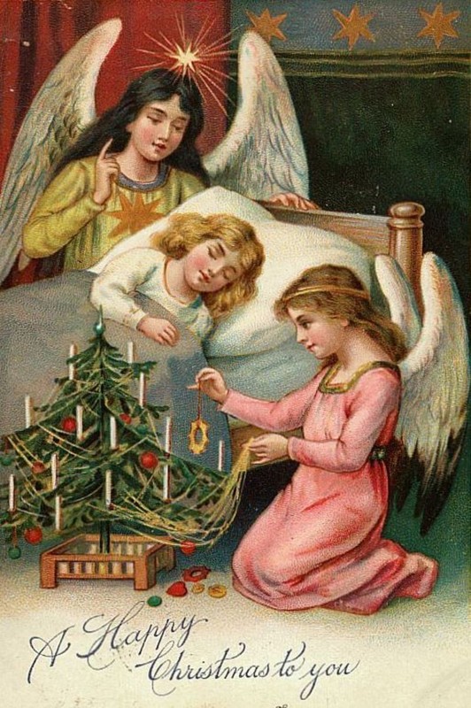 Carte ancienne de Noel