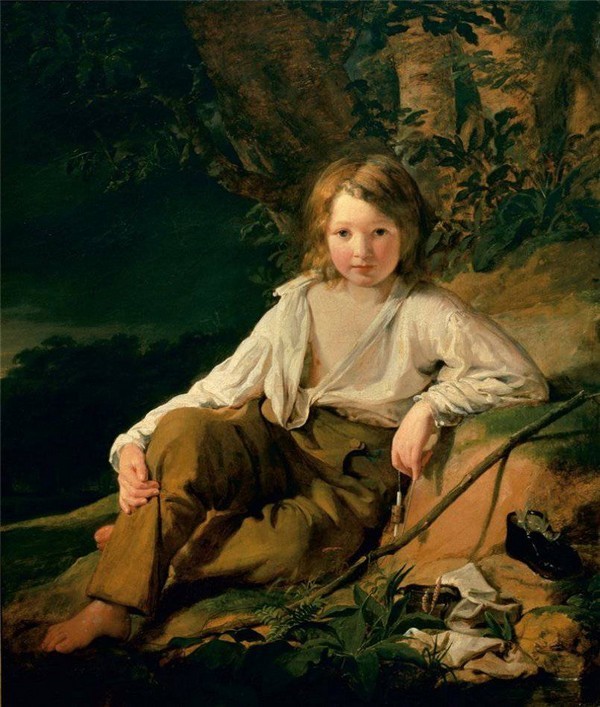 Enfant  en peinture 