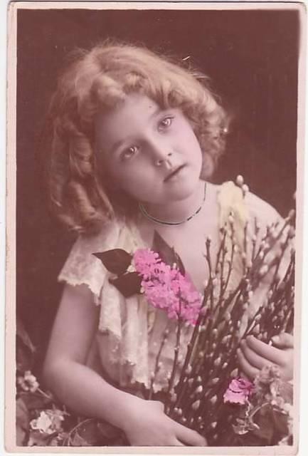 Carte victorienne enfant