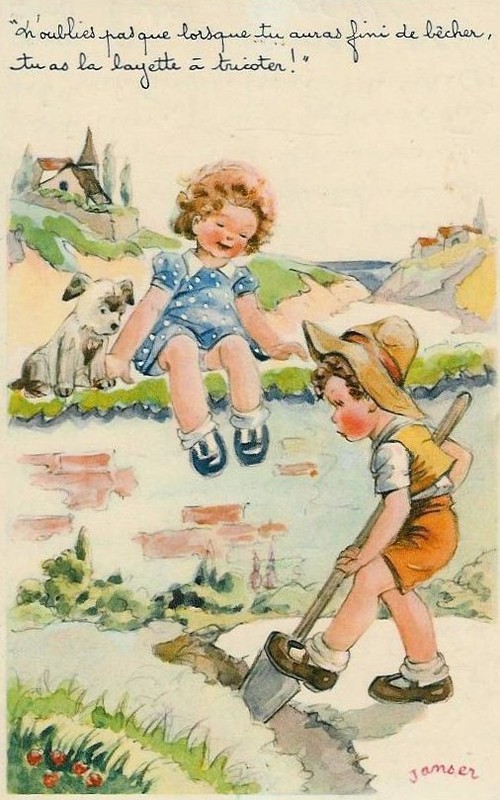 Carte enfant - Humour de Janser