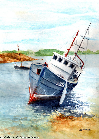 Peinture (Mer et bateaux)