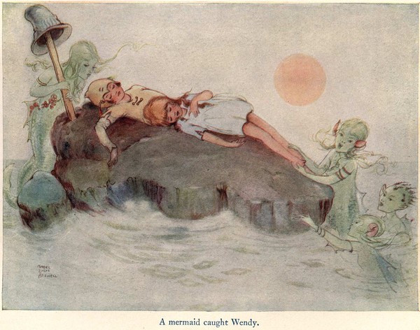  Illustration de  Mabel Lucie Attwell - Peter Pan